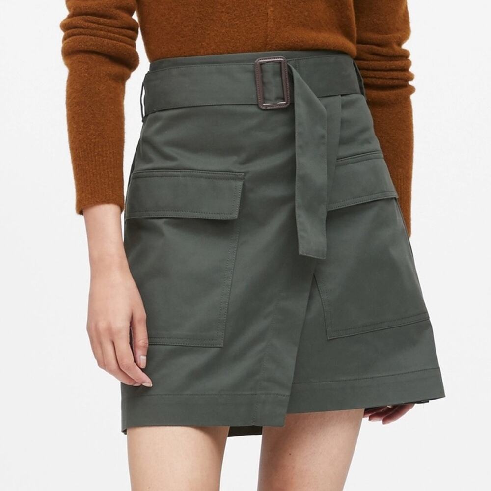 Banana Republic Green A-Line Skirt